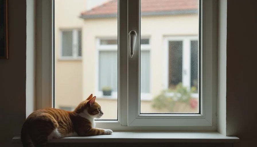 A cat at rest in a lived-in home, the ordinary goal of daily care.