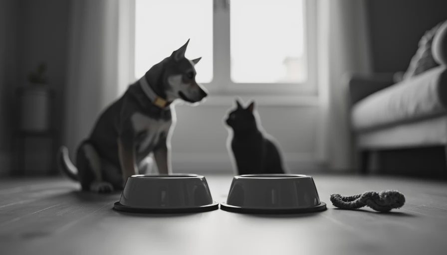 Visual context for dogs and cats together