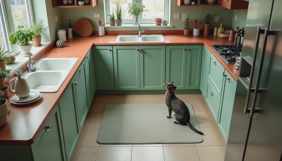 Visual context for how to keep cats off counters